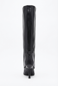 Botte haute noir Synthétique Femme - Élégance western moderne chic et raffinée 3