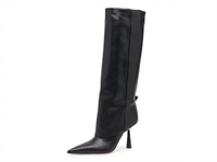 Botte haute noir Synthétique Femme - Élégance western moderne chic et raffinée 1