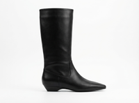 Botte haute noir Synthétique Femme - Silhouette épurée et minimaliste noir classique 3