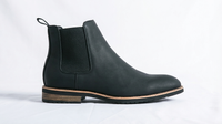 Bottine chelsea noir Simili Cuir Homme - Style épuré avec bout légèrement carré 4