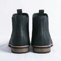 Bottine chelsea noir Simili Cuir Homme - Style épuré avec bout légèrement carré 5