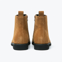 Santiag mi-haute camel Daim Synthétique Homme - Élégance moderne à bout arrondi 3