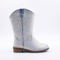 Santiag mi-haute multicolore Synthétique Fille - Brillantes bottes festives avec paillettes scintillantes 2