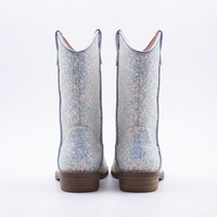 Santiag mi-haute multicolore Synthétique Fille - Brillantes bottes festives avec paillettes scintillantes 3