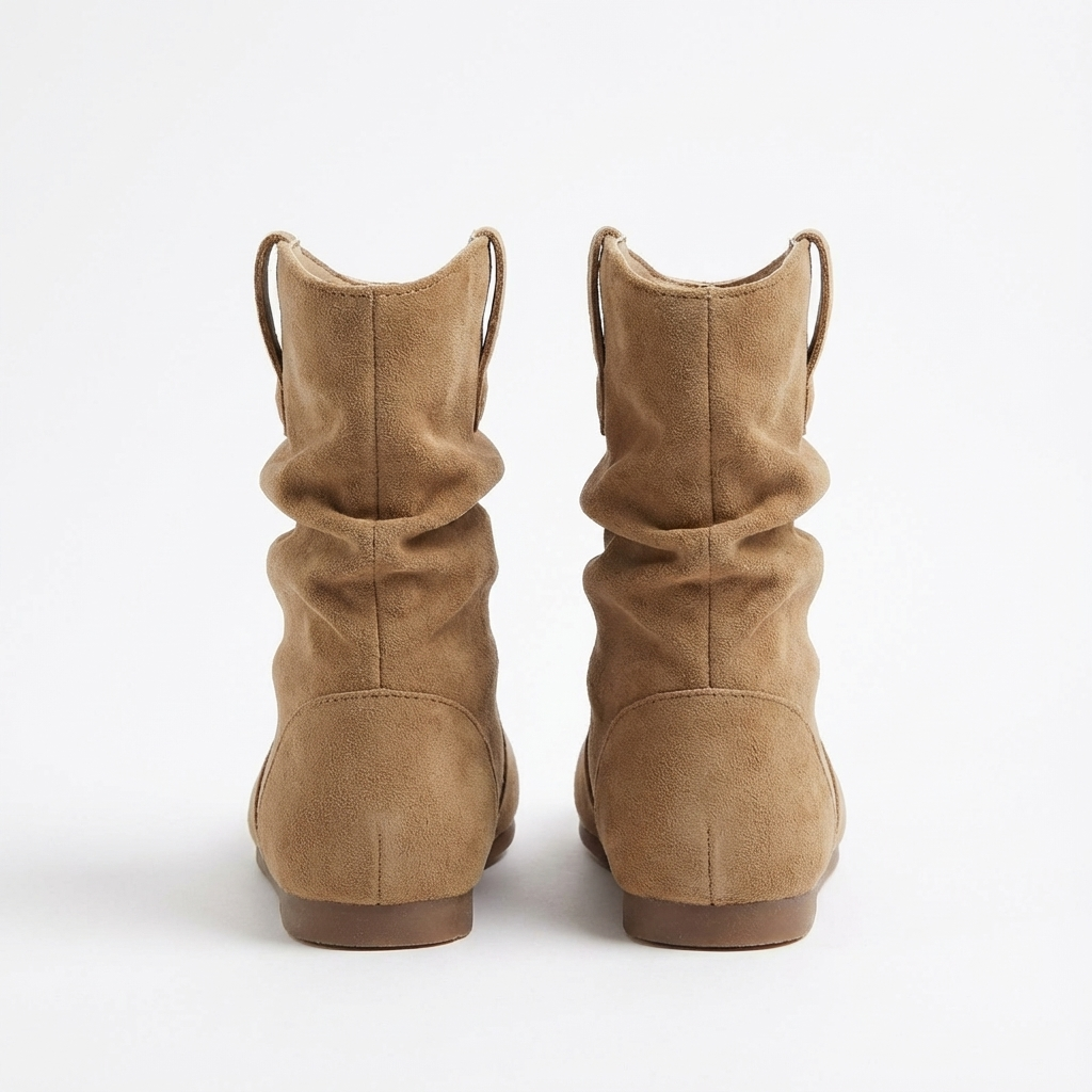 Bottine camel Daim Synthétique Fille - Santiags camel au style western chic 3