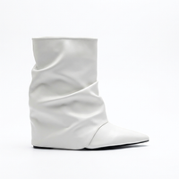 Botte haute blanc Synthétique Femme - Santiags blanches élégantes et modernes 3