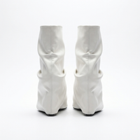 Botte haute blanc Synthétique Femme - Santiags blanches élégantes et modernes 4
