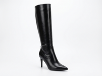 Botte haute noir Synthétique Femme - Élégantes santiags noires à talon fin 1