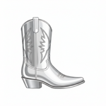 Santiag Homme Argentée